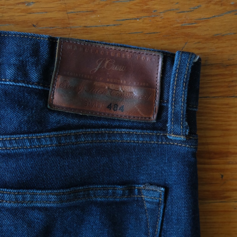 J.Crew 484 Slim Fit Jeans Dark Indigo Blue Denim Fits 32x29 Casual Classic - Picture 7 of 9